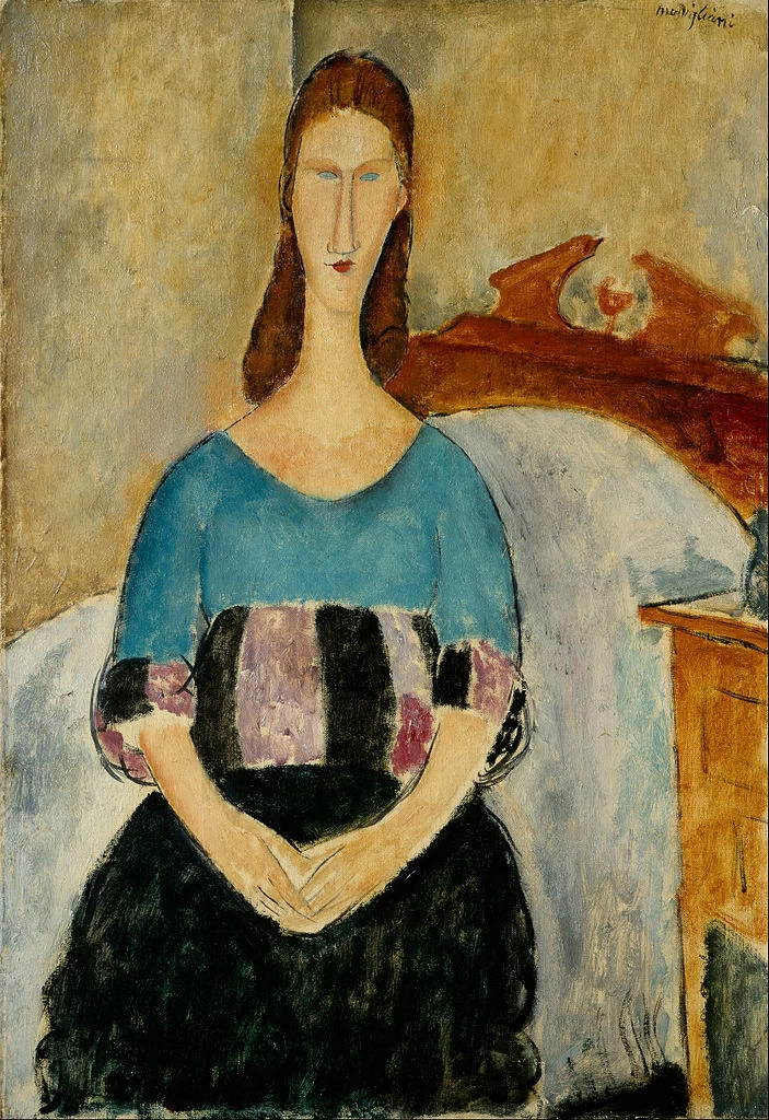 Amedeo Modigliani - 165, Ritratto di Jeanne Hebuterne, Seated, 1918, Museo d'Israele, Gerusalemme